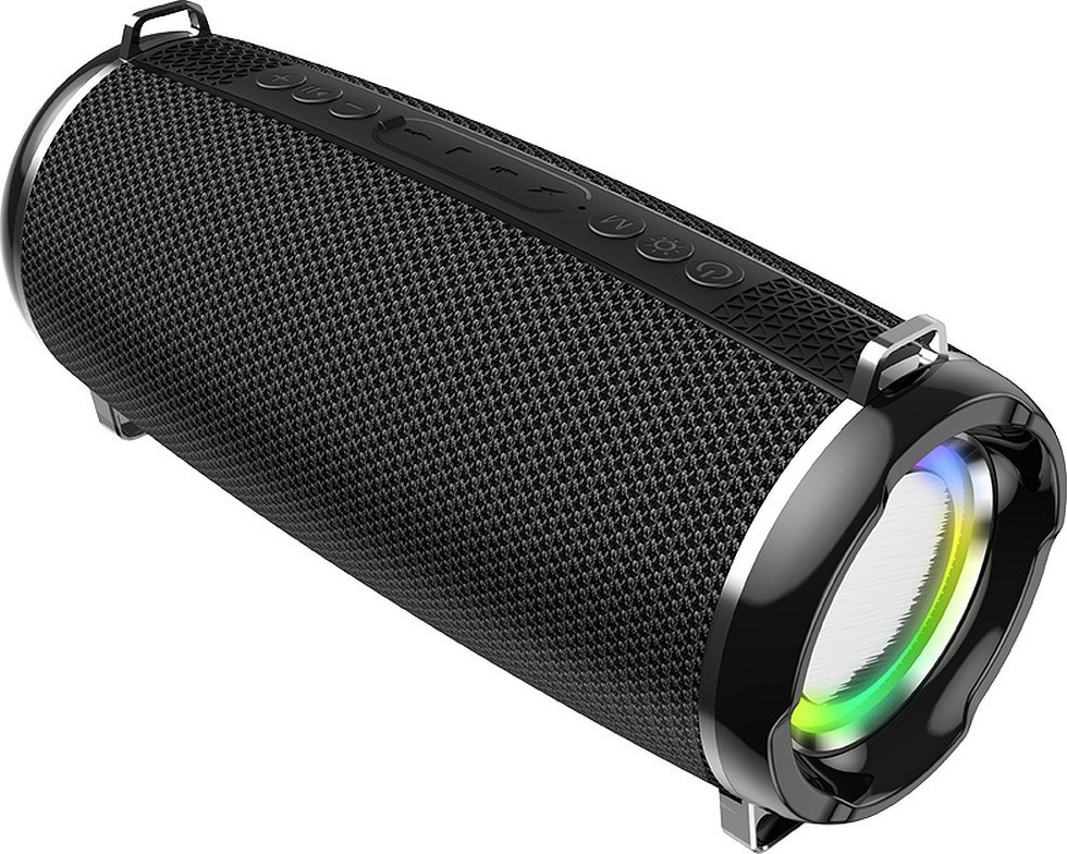 HOCO Φορητό Ηχείο Bluetooth Hearty Sports 5W με BT / FM Δέκτη / Υποδοχή Κάρτας TF / USB / AUX / TWS - Μαύρο HC2